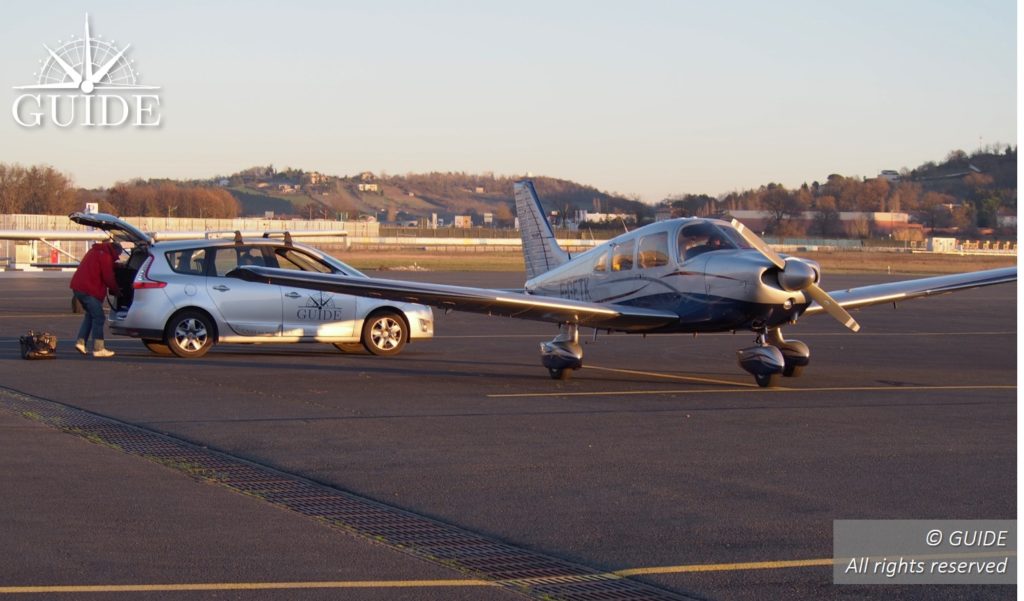 GNSS test on board an aircraft