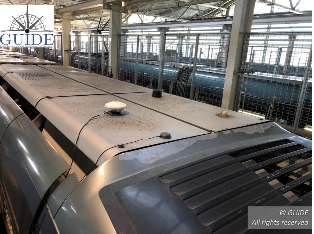 GNSS test on board a tramway